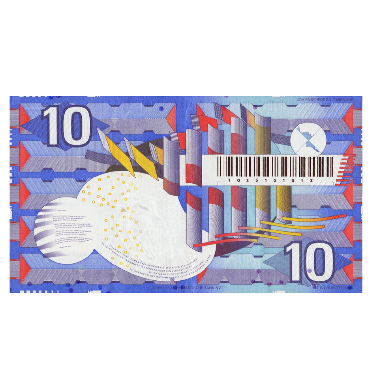 Países Bajos 10 Gulden 1997 Pick 99